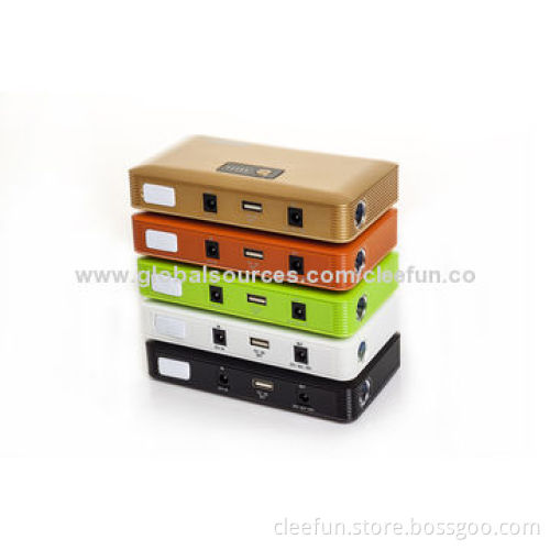 Mini emergency car jump starter, 12,000mAh, with multi-output, can charge for all digital devices